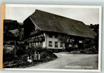 79215 W7807 Prechtal Gebrauchsspuren Schwarzwaldhaus Foto AK