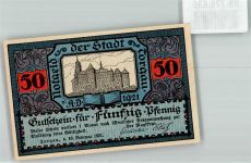 04860 O7290 Torgau 1921 Notgeldschein 50 Pfennig Gutschein