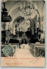 55000 Bar-le-Duc 1907 - Inneres der Kirche Nancois-le-Petit