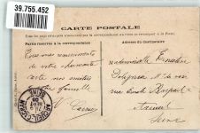 71400 Autun 1905 - Briefmarke Bildseite Wasserfall