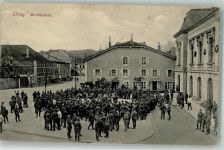 70190 Cirey 1817 Foto AK Marktplat Feldpost WK I