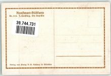 Nr. 218 sign. Henstling : Die Kopistin Staffelei Malerin Kunstwart Postkarte