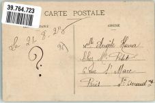 95160 Montmorency 1923 - La Rue de Paris Briefmarke Bildseite