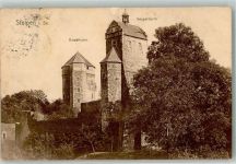 01833 O8350 Stolpen 1913 Gebrauchsspuren Schloss Koselturm Seigerturm