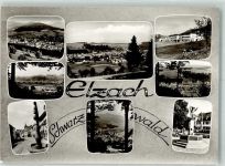 79215 W7807 Elzach Foto AK Denkmal Narrenbrunnen Säule