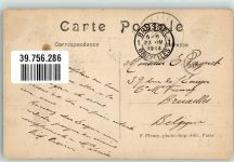 92190 Meudon 1914 - Bergbahn Bellevue Briefmarke Bildseite