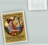 63225 W6070 Langen in Hessen 1913 Vignette Liederkranz 75. Jubiläum 1838-1913