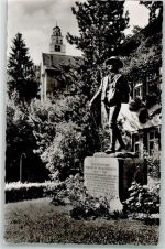 78727 W7238 Oberndorf am Neckar Foto AK Denkmal Wilhelm Brandecker