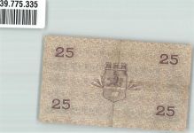 51427 W5060 Bergisch Gladbach 1917 Notgeldschein 25 Pfennig Gutschein No. 083047