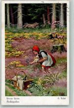 Rotkäppchen Brüder Grimm F Ph G Nr. 3732 Serie 128 Kubel, O. Künstlerkarte