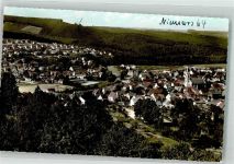34431 W3538 Niedermarsberg Foto AK Kirche Schwimmbad Siedlung Luftkurort
