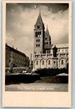 Pecs 1930 Foto AK Kirche Denkmal