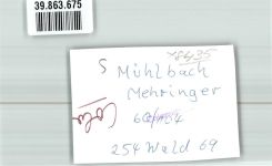66578 W6685 Mühlbach FOTO KEINE AK Mehringer Ort handschriftlich