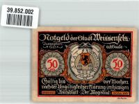 06667 O4850 Weißenfels , Saale 1921 Notgeldschein 50 Pfg Schusterstadt