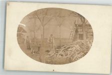Holz hacken Forstwirtschaft Privatfoto AK