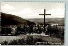 51597 W5222 Morsbach , Sieg Foto AK Partie am Hochkreuz
