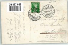 De viert Bur Kartenspiel 1913 Künstlerkarte