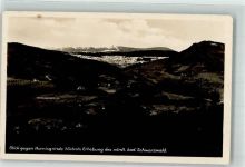 Hornisgrinde 1935 Foto AK Der Berg mit dem Bismarckturm Verlag Pache