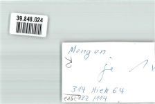88512 W7947 Mengen , Württ FOTO KEINE AK Ort handschriftlich