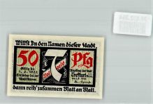 99830 O5908 Treffurt 1921 Notgeldschein 50 Pfg.
