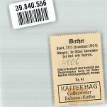 33824 W4806 Werther Westf. Vignette Wappenmarke Kaffee Hag Nr. 41