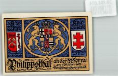 36269 W6433 Philippsthal Werra 1921 Notgeldschein Eine Mark Klosterzerstörung im Bauernkrieg 1525