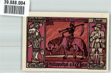 36269 W6433 Philippsthal Werra 1921 Notgeldschein Eine Mark Klosterzerstörung im Bauernkrieg 1525