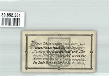 26427 W2943 Esens Notgeldschein 10 Pfennig Nr. 47457