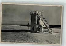 77855 W7590 Achern , Baden Gebrauchsspuren Aussichtstrum Hornisgrinde Winter Foto AK