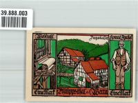 36269 W6433 Philippsthal Werra 1921 Notgeldschein Eine Mark Webstuhl