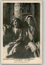 Alexandria Frauen Volkstypen / Brauchtum Ägypten 1912 Gebrauchsspuren