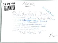 36286 W6431 Aua FOTO KEINE AK Hotel Ness Ort handschriftlich Foto Original aus Archiv eines Ansichtskartenverlags