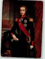 sign. Keyser de N. König Leopold II Herzog v. Brabant Adel Belgien Künstlerkarte