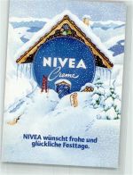 W2000 Hamburg Nivea-Creme Winterlandschaft Werbung Kosmetik Werbe AK