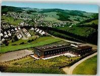 51597 W5222 Morsbach , Sieg Foto AK Fliegeraufnahme Jugendherberge