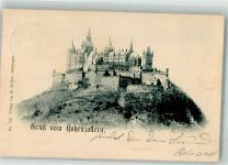 72379 W7450 Hohenzollern , Burg 1899 Foto AK Burg