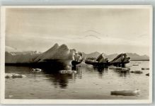 Svalbard Spitzbergen 1928 Foto AK Treibeis
