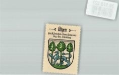 29525 W3110 Uelzen , Lüneburger Heide Vignette Wappenmarke Kaffee Hag