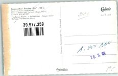 93474 W8491 Eck , Niederbay Foto AK Berggasthaus Pension Eck
