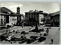 23100 Sondrio 1963 Foto AK Denkmal Auto Piazza Garibaldi