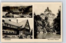 09648 O9251 Kriebstein - Gaststätte, Parkplatz, Burg, Museum