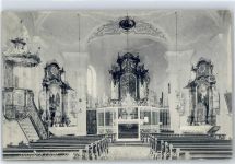 93192 W8411 Sulzbach , Oberpf - Kirche Innenansicht , Marke entfernt