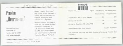 24576 W2357 Bad Bramstedt - Pension Herrmann, Klapp-Karte