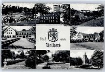 42549 W5620 Velbert - Badeanstalt, Rathaus, Saubrücke, Haus der Jugend, Christuskirche, Alte Kirche