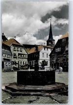 97653 W8743 Bischofsheim a d Rhön - Ortsansicht, Marktplatz