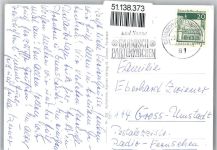 82490 W8105 Farchant - Kirche, Ortsansicht gegen Brünstelkopf