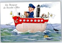 Knocke - Leporello Schiff Matrose Knocke-sur-Mer