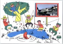 36170 Saint-Benoit-du-Sault - Leporello, Angler, Humor Angeln