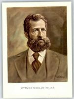 Ottmar Mergenthaler Sonderstempel Maximumkarte