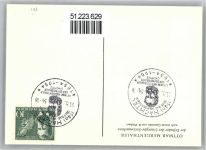 Ottmar Mergenthaler Sonderstempel Maximumkarte